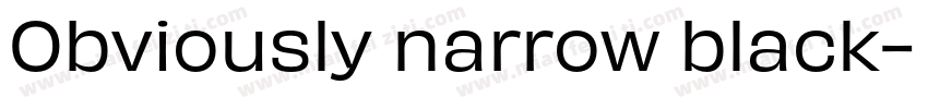 Obviously narrow black字体转换
